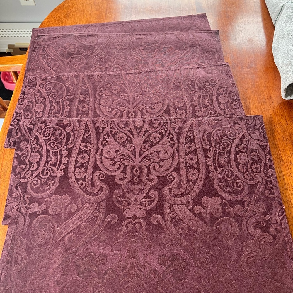 Elegant Purple Placemats.